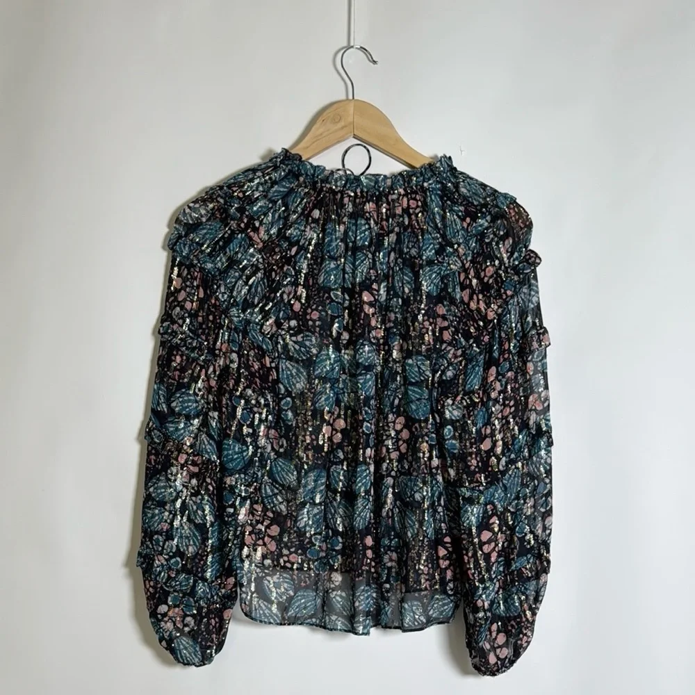 Ulla Johnson Roma Blouse Size 0 Silk - Picture 7 of 12